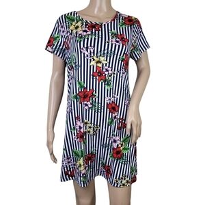 Jamie & Layla Floral Striped Dress